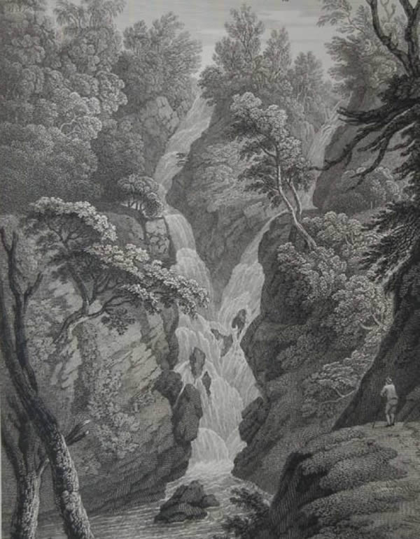 Stock Ghyll Force Ammbleside c1800